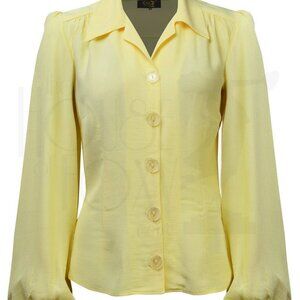 House of Foxy 1940's Blouse in Buttermilk Size 10 UK